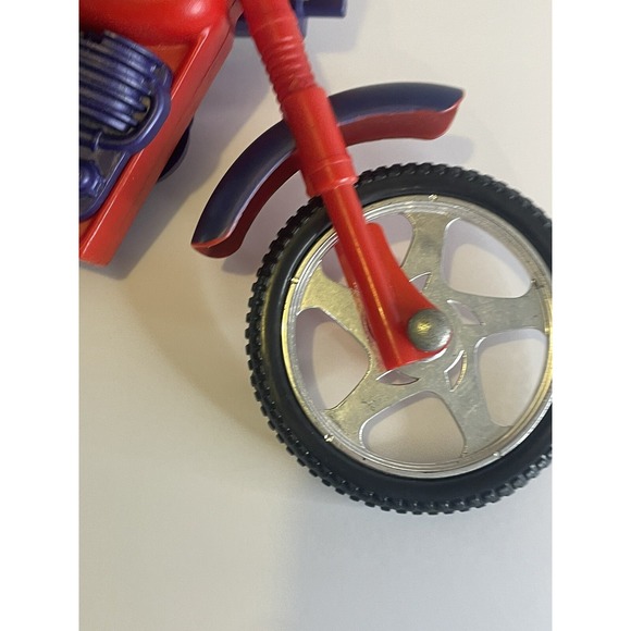 Spiderman‎ Motorcycle Vintage Toy 2000 Marvel With Gun - Picture 13 of 16